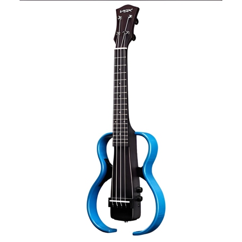 Vox Frame Ukulele With Piezo Pickup & Effects, Flame Maple Blue