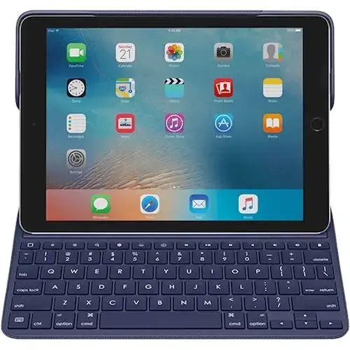 Refurbished - Logitech Create Backlit Keyboard Case for iPad Pro 9.7" (1st and 2nd gen) - Navy Blue (920-008121)