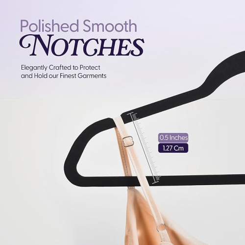 Beddora Black Velvet Hangers 200 Pack Premium Non Slip Velvet Hangers 360 Degree rotatable Hook Durable & Slim Coat - Pant Hangers