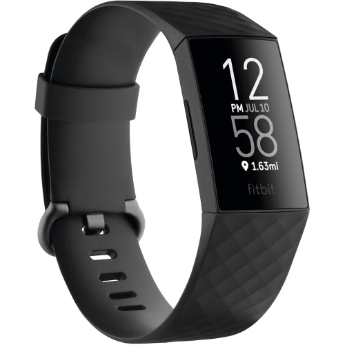 Refurbished Fitbit Charge 4 Fitness Tracker with Heart Rate Monitor - Black