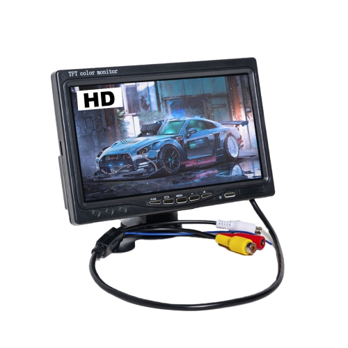 DenyDan 9-Inch HD Car Monitor – Dual Video Input AV1/AV2, 800x480 Resolution, 9-36V Compatible, Wide 170° Viewing Angle, for Backup Camera &