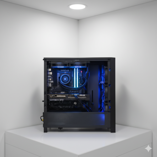 Advanced Pro Gaming PC – RX 9070 XT | AMD Ryzen 7 9800X3D | 32 GB DDR5-5600 | 1 TB SSD | Wi‑Fi | Xbox Game Pass - Black