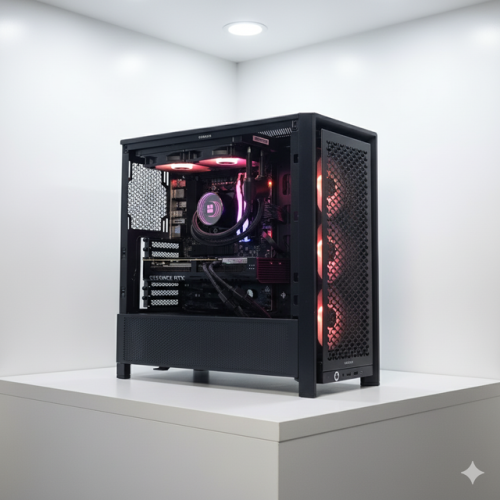 Advanced Pro Gaming PC – NVIDIA GeForce RTX 5070Ti | AMD Ryzen 7 9800X3D | 32 GB DDR5-5600 | 1 TB SSD | Wi‑Fi | Xbox Game Pass - Black