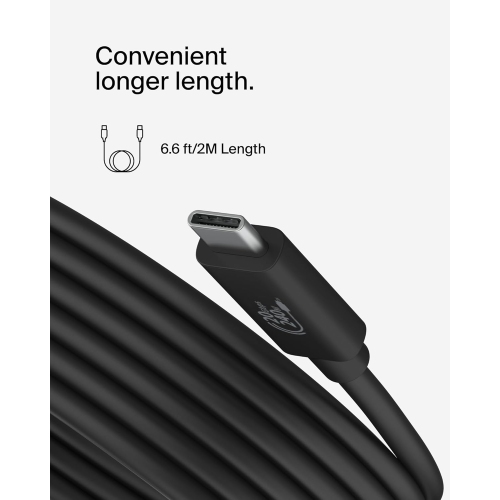 Belkin Connect USB4 Cable, USB-C to USB-C Cable w/ 240W Power Delivery + 20Gbps - USB4 Compliant Power Cable, Compatible with MacBook, Windows,