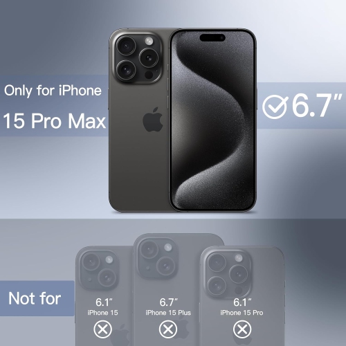 Étui électroplaqué pour iPhone 15 Pro Max de 6,7&nbsp;po, compatible avec MagSafe, protection complète de l'objectif de caméra, étui souple en TPUR