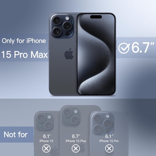 Étui électroplaqué pour iPhone 15 Pro Max de 6,7&nbsp;po, compatible avec MagSafe, protection complète de l'objectif de caméra, étui souple en TPUR