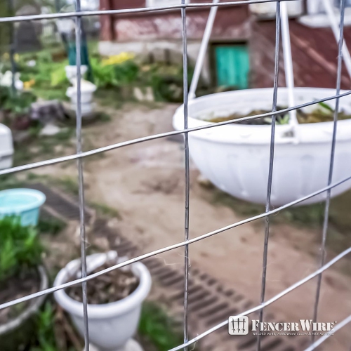 Fencer Wire Welded Wire Fence 12.5 Gauge, Galvanized Welded Fence Wire Roll, Mesh Size 4-Inch x 4-Inch