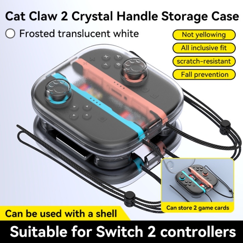 Nintendo Switch 2 Controller Brand New Game Card Storage Box Nintendo Switch 2 Storage Box with 2 Game Card Slots - B02 Controller Box Transparent