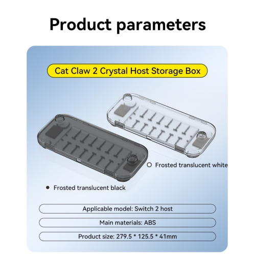 Étui pour jeux Nintendo Switch 2, léger et durable, peut contenir 14 cartes de jeu, étui de transport portatif pour PC - Boîtier principal B01