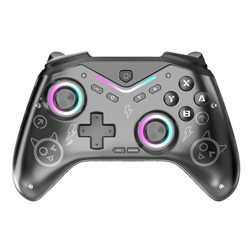 Switch Game Controller for iOS, Android, and Steam with Magnetic Cover, Six-Axis Vibration, Hall Effect Joysticks, and Wireless Bluetooth - Black