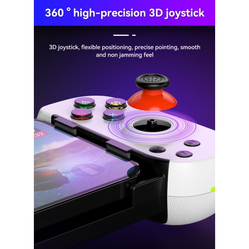 D6DP Stretchable Controller for PS4/PS5/Xbox/PC Streaming Wireless Game Controller for Android and iOS - Black + Receiver