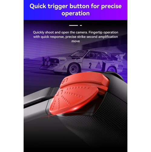 D6DP Stretchable Controller for PS4/PS5/Xbox/PC Streaming Wireless Game Controller for Android and iOS - Black + Receiver