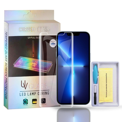 [2 Pack] Tasnim UV Screen Protector for iPhone 12 Pro Max 6.7-Inch UV Tempered Glass, Anti-Scratch, Bubble Free, Case Friendly