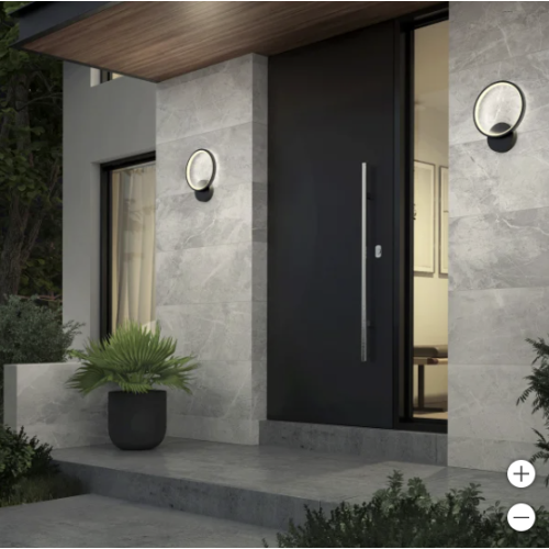 Luminaire mural à DEL intérieur/extérieur Artika Solis, 5 ampoules CCT réglables, noir