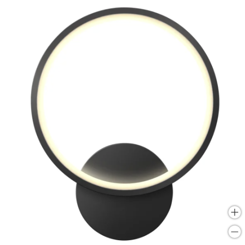 Luminaire mural à DEL intérieur/extérieur Artika Solis, 5 ampoules CCT réglables, noir