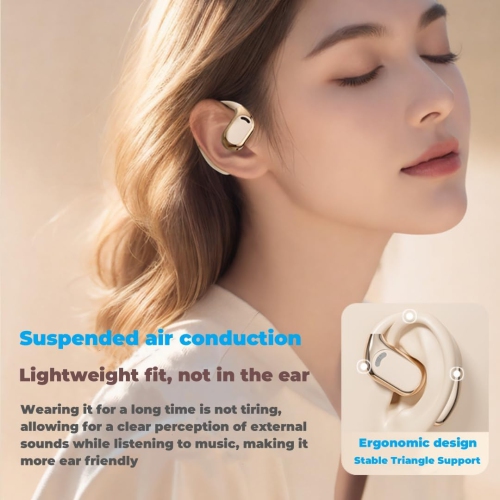 Bluetooth Open Ear Gaming Headphones,Noise Cancelling Wireless Bluetooth Earbuds with Mic and Earhook,On-Ear Wireless Sports Earphones