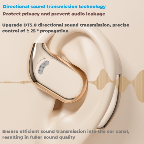 Bluetooth Open Ear Gaming Headphones,Noise Cancelling Wireless Bluetooth Earbuds with Mic and Earhook,On-Ear Wireless Sports Earphones