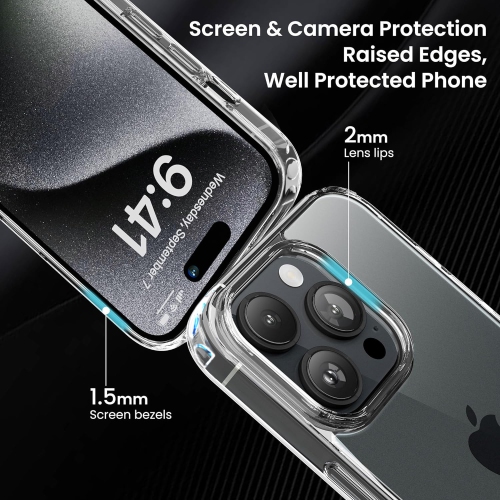 Suitable for iPhone 17 Air transparent mobile phone protective case, high-definition transparent, anti-fall, anti-scratch, anti-fingerprint