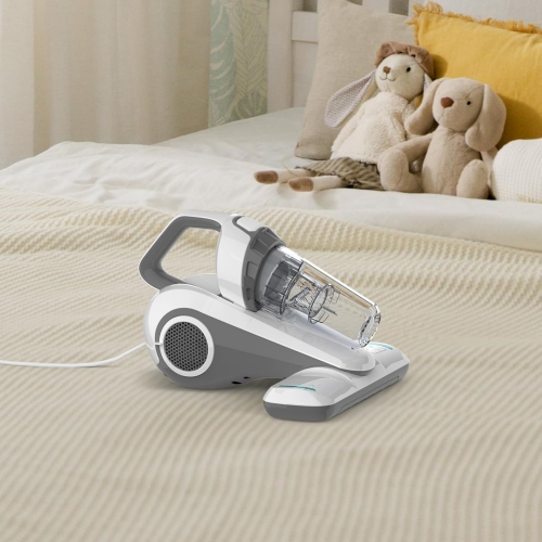 Dibea Handheld Bed Vacuum Cleaner, Mattress Vacuum Cleaner with 15KPa Suction, Washable HEPA Filter for Deep Clean Fur, Hair, Dust on Sofa, Couch,