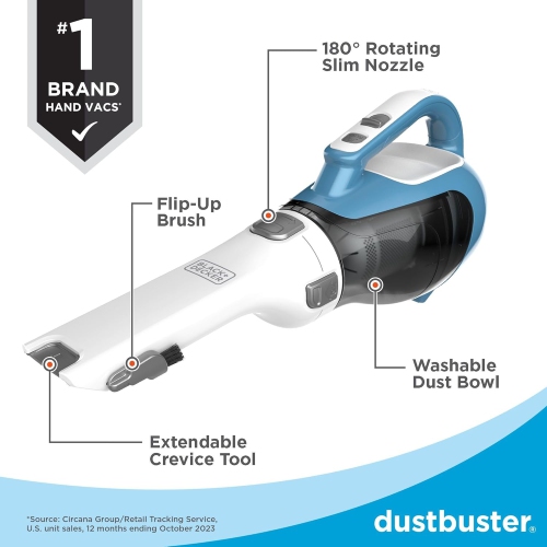 BLACK+DECKER dustbuster Handheld Vacuum, Cordless, 16V
