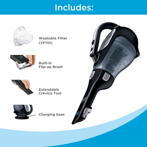 BLACK+DECKER dustbuster Handheld Vacuum, Cordless, Black