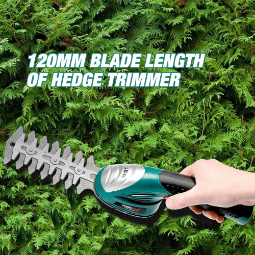 Multifunctional electric hedge trimmer, household rechargeable pruner and lawn mower, 2 in 1, large capacity lithium battery, for lawn and garden