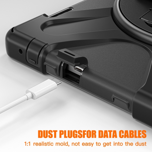 For Lenovo 10.1-inch M10 3rd gen Tablet Stand Protective Case with Lanyard Silicone Protective Case - Red