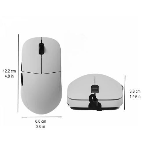 End Game – Souris de jeu avec fil XM2 8K v2 - Légère, 52&nbsp;g, 26000&nbsp;ppp, taux de scrutation de 8 kHz, blanche