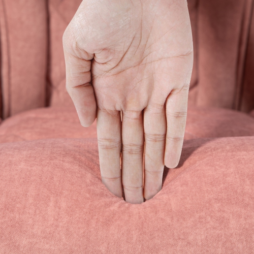 Vinsetto Massage Office Chair with Foot Rest, Velvet Reclining Gaming Chair with 6 Vibration Point, Adjustable Height, Tilt Function, Pink