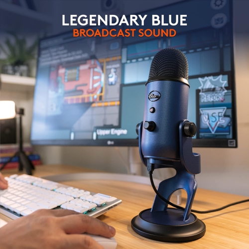 Microphone USB Blue Yeti Nano de Logitech For Creators pour le jeu, la diffusion en continu, les baladoémissions, YouTube, l'enregistrement pour PC