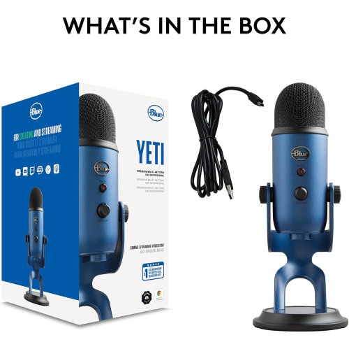 Microphone USB Blue Yeti Nano de Logitech For Creators pour le jeu, la diffusion en continu, les baladoémissions, YouTube, l'enregistrement pour PC