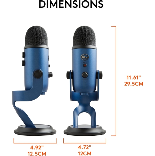 Microphone USB Blue Yeti Nano de Logitech For Creators pour le jeu, la diffusion en continu, les baladoémissions, YouTube, l'enregistrement pour PC