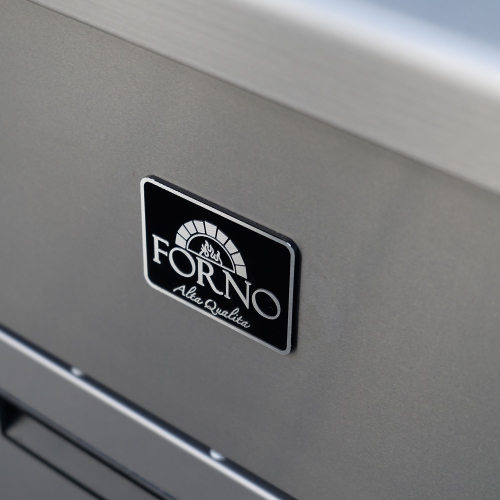 FORNO Commerciale Natural Gas Deep Fryer, 4 Burners 120,000 BTU, 50 lbs Oil Capacity