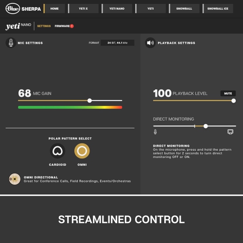 Logitech for Creators Blue Yeti Nano USB Microphone for Gaming, Streaming, Podcasting, Twitch, YouTube, Discord, Recording for PC and Mac, Plug &