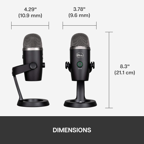 Microphone USB Blue Yeti Nano de Logitech For Creators pour les jeux, la diffusion en continu, les baladoémissions, Twitch, YouTube Discord,