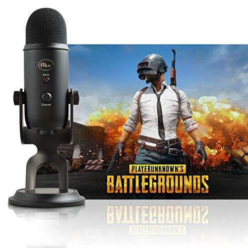 Blue Yeti Blackout & PlayerUnknown's Battlegrounds USB Microphone - Black