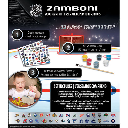 Masterpieces NHL Zamboni Wood Craft & Paint Kit