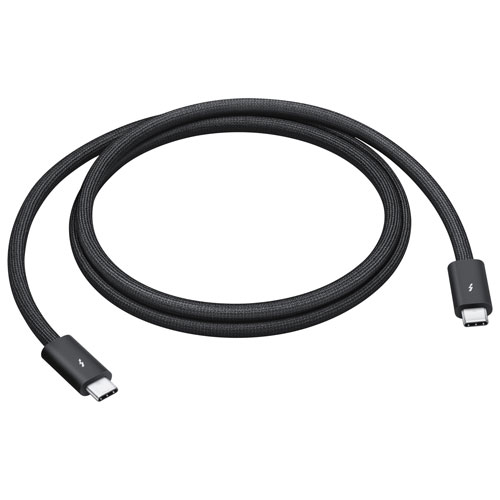 Câble tissé Thunderbolt 5 Pro de 1 m (3,28 pi) d'Apple - Noir