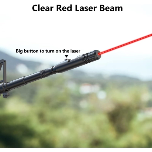MidTen Red Laser Bore Sight Kit Multiple Caliber for .177 to 12GA Caliber with Big Press Switch Red Dot BoreSighter with 2 Sets of Batteries
