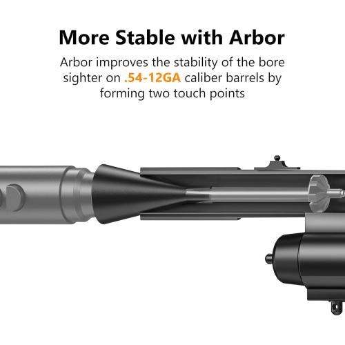 MidTen Red Laser Bore Sight Kit Multiple Caliber for .177 to 12GA Caliber with Big Press Switch Red Dot BoreSighter with 2 Sets of Batteries