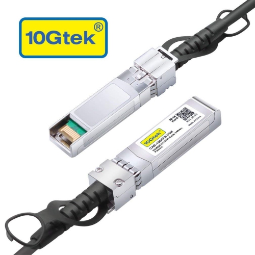 10GTEK 10G SFP+ DAC Twinax Cable, 5M Passive Direct Attach Copper Cable, SFP+ to SFP+ High-Speed Network Patch Cord