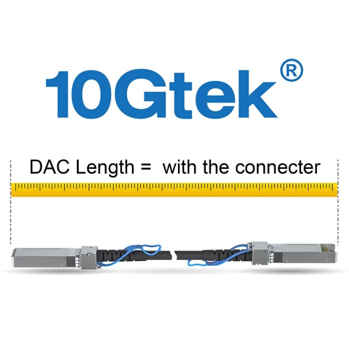 10GTEK 10G SFP+ DAC Twinax Cable, 5M Passive Direct Attach Copper Cable, SFP+ to SFP+ High-Speed Network Patch Cord