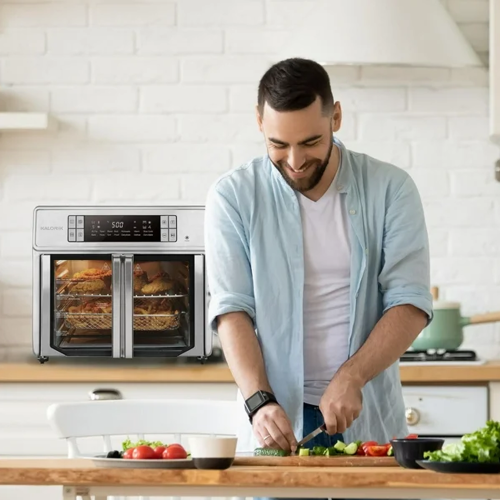 Four friteuse à air chaud numérique 26 pintes MAXX MD Advance de Kalorik – AFO52615SS