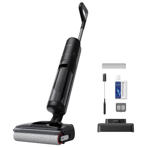 Aspirateur vertical sans sac et sans fil FloorX 500 de Dreame - Noir