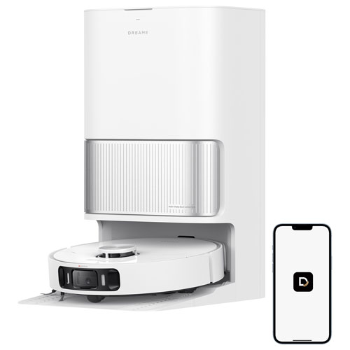 Dreame GoVac 500 Self-Cleaning & Auto-Empty Robot Vacuum & Mop - White