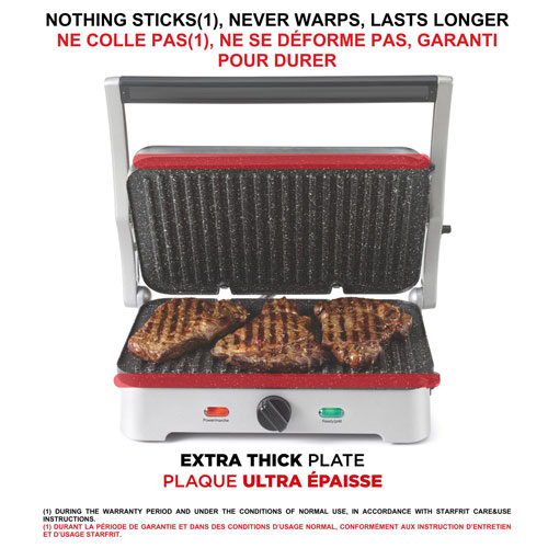 Heritage The Rock Panini Grill - Black/Stainless Steel