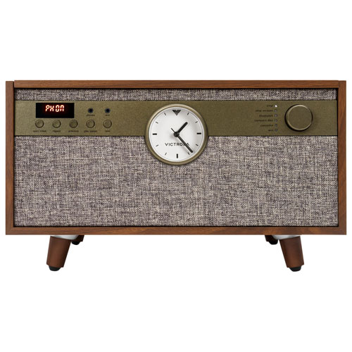 Victrola Century 6-in-1 Belt Drive Turntable - Walnut - Only at Best Buy