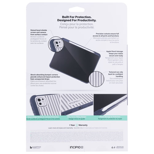 Étui rigide d'Incipio pour iPad Pro de 11 po (M4) - Bleu minuit