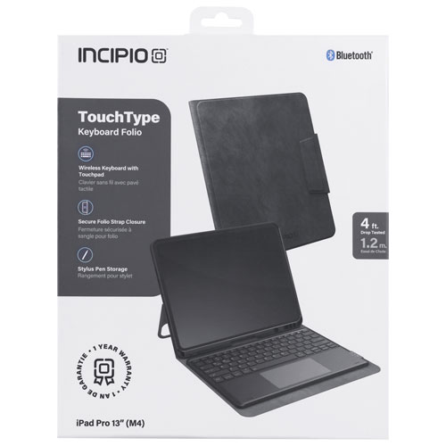Incipio TouchType Folio Keyboard Case for iPad Pro 12.9" - Silver Grey