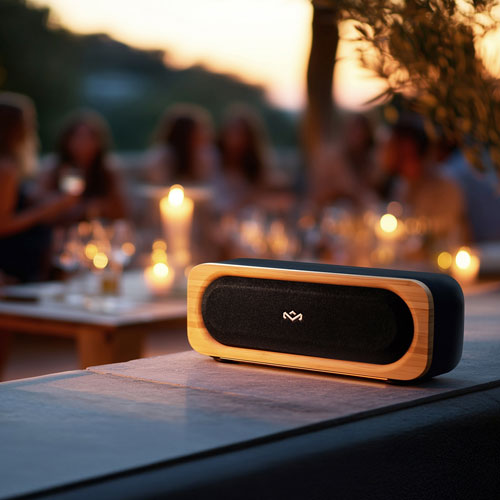House of Marley Get Together Go Splashproof Bluetooth Wireless Speaker - Black
